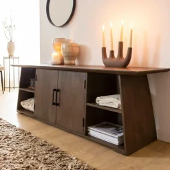 Made in Meubles Meuble TV en bois de manguier Daniella