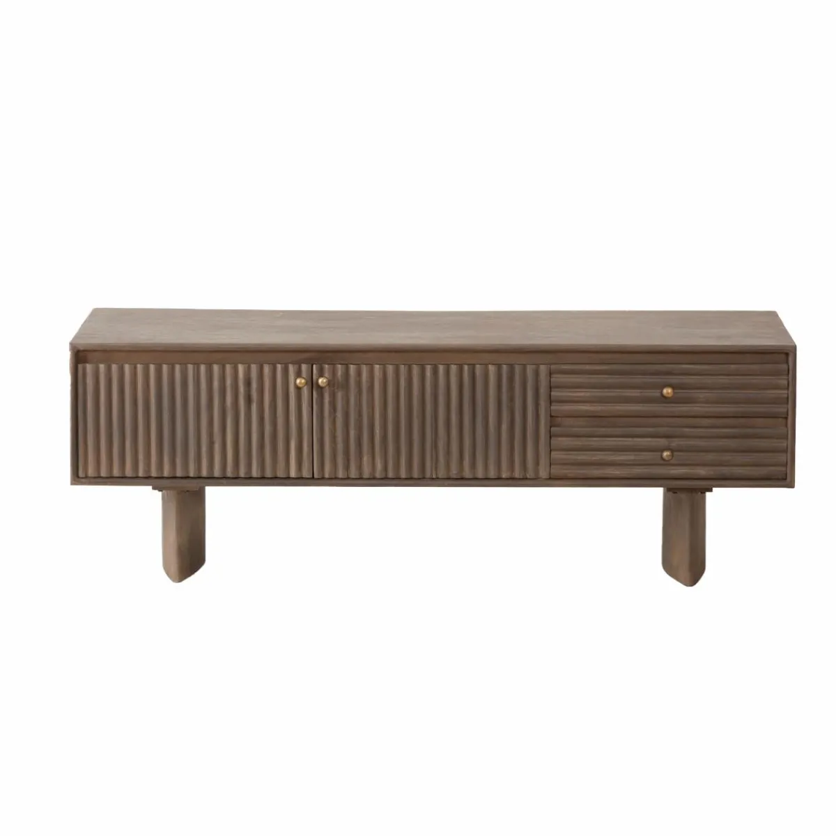 Made in Meubles Meuble TV en bois de manguier Niels