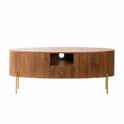 Made in Meubles Meuble TV en bois de manguier Cécile