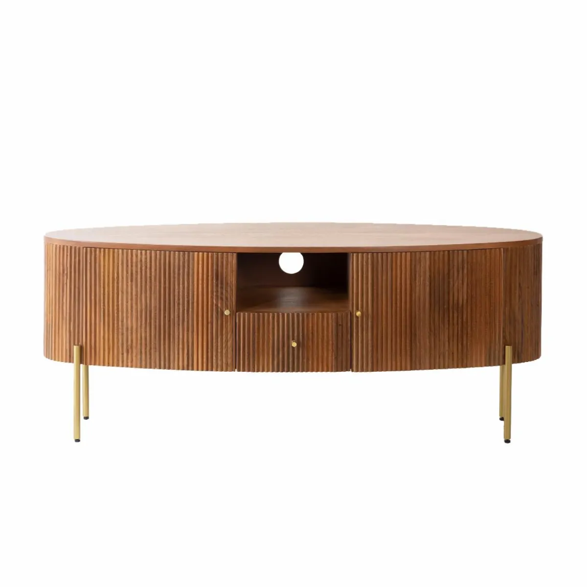 Made in Meubles Meuble TV en bois de manguier Cécile