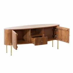 Made in Meubles Meuble TV en bois de manguier Cécile