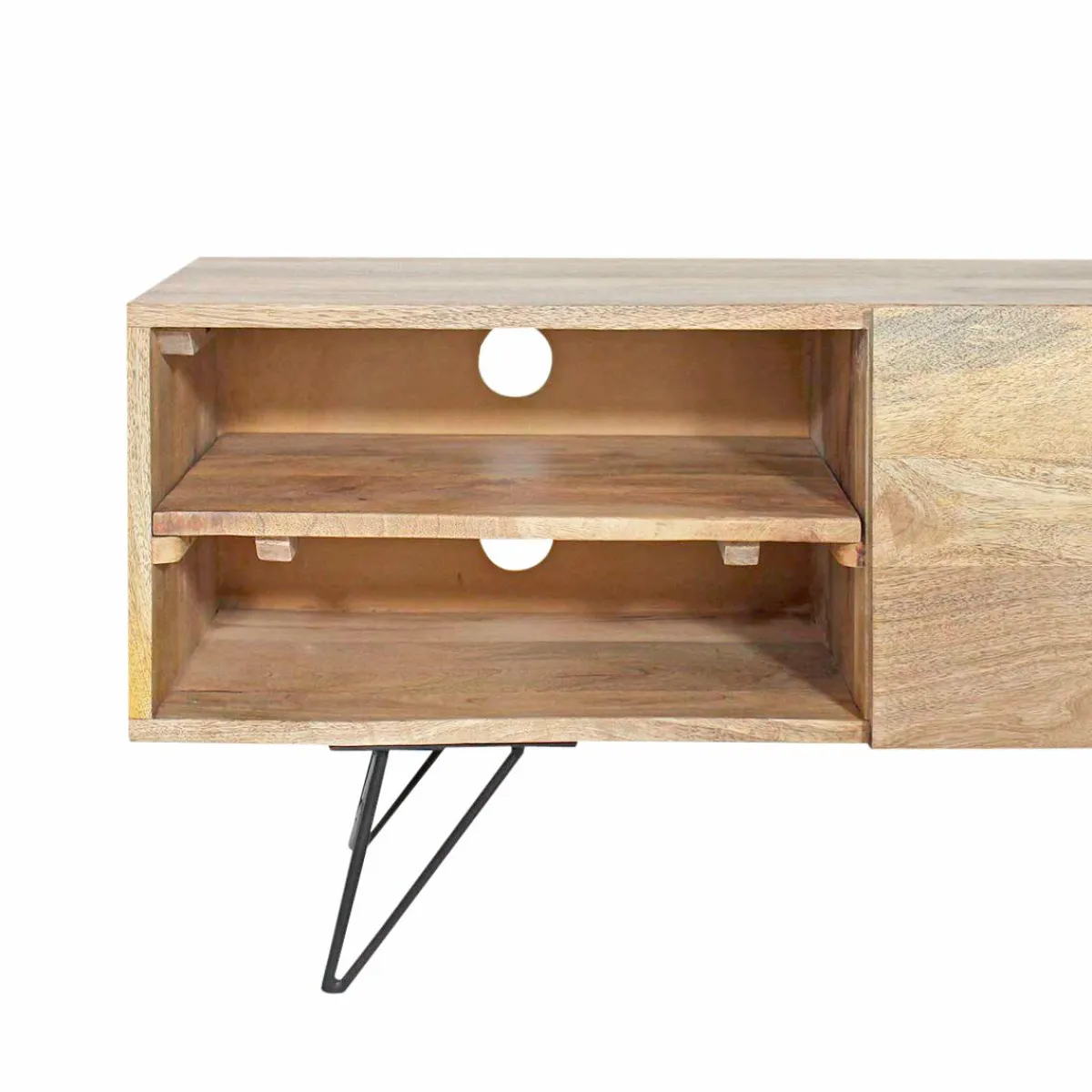 Made in Meubles Meuble TV en bois de manguier Carole