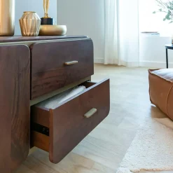 Made in Meubles Meuble TV en bois de manguier Lisette