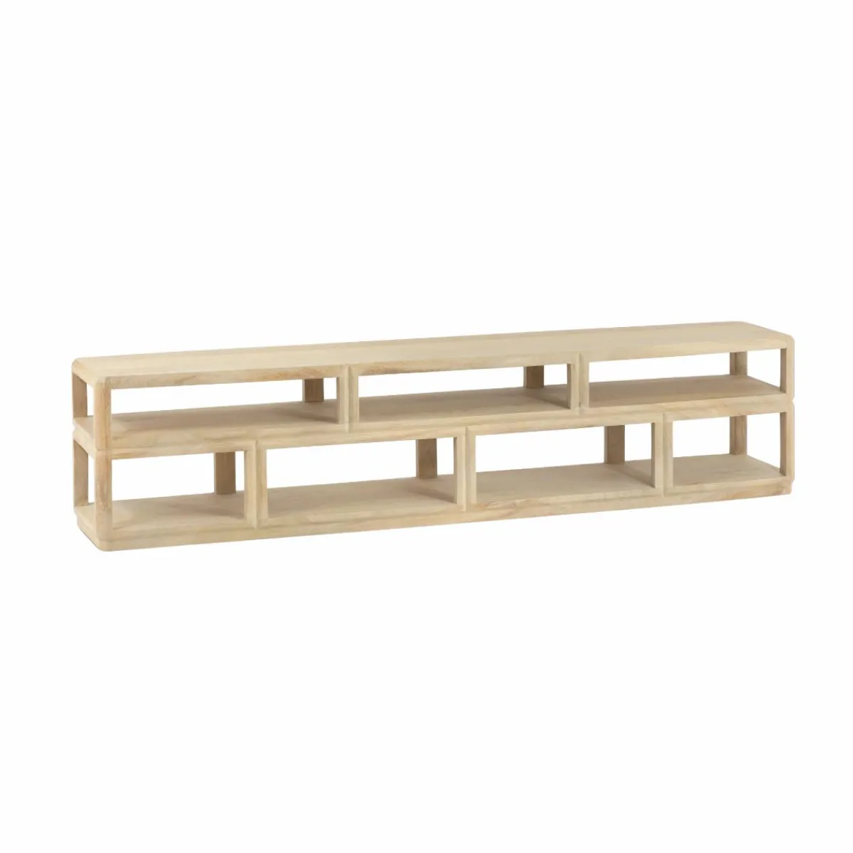 Made in Meubles Meuble TV en bois de manguier Adela