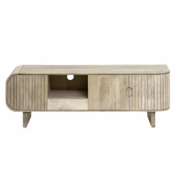 Made in Meubles Meuble TV en bois de manguier clair Yoni