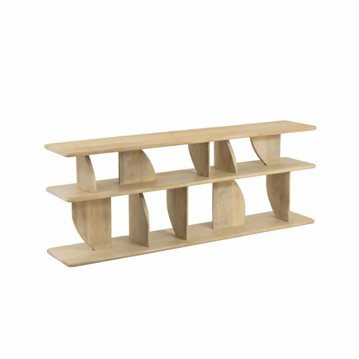Made in Meubles Meuble TV en bois de manguier Curtis