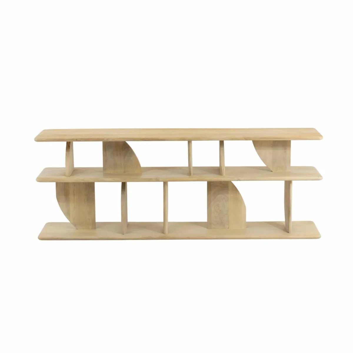 Made in Meubles Meuble TV en bois de manguier Curtis
