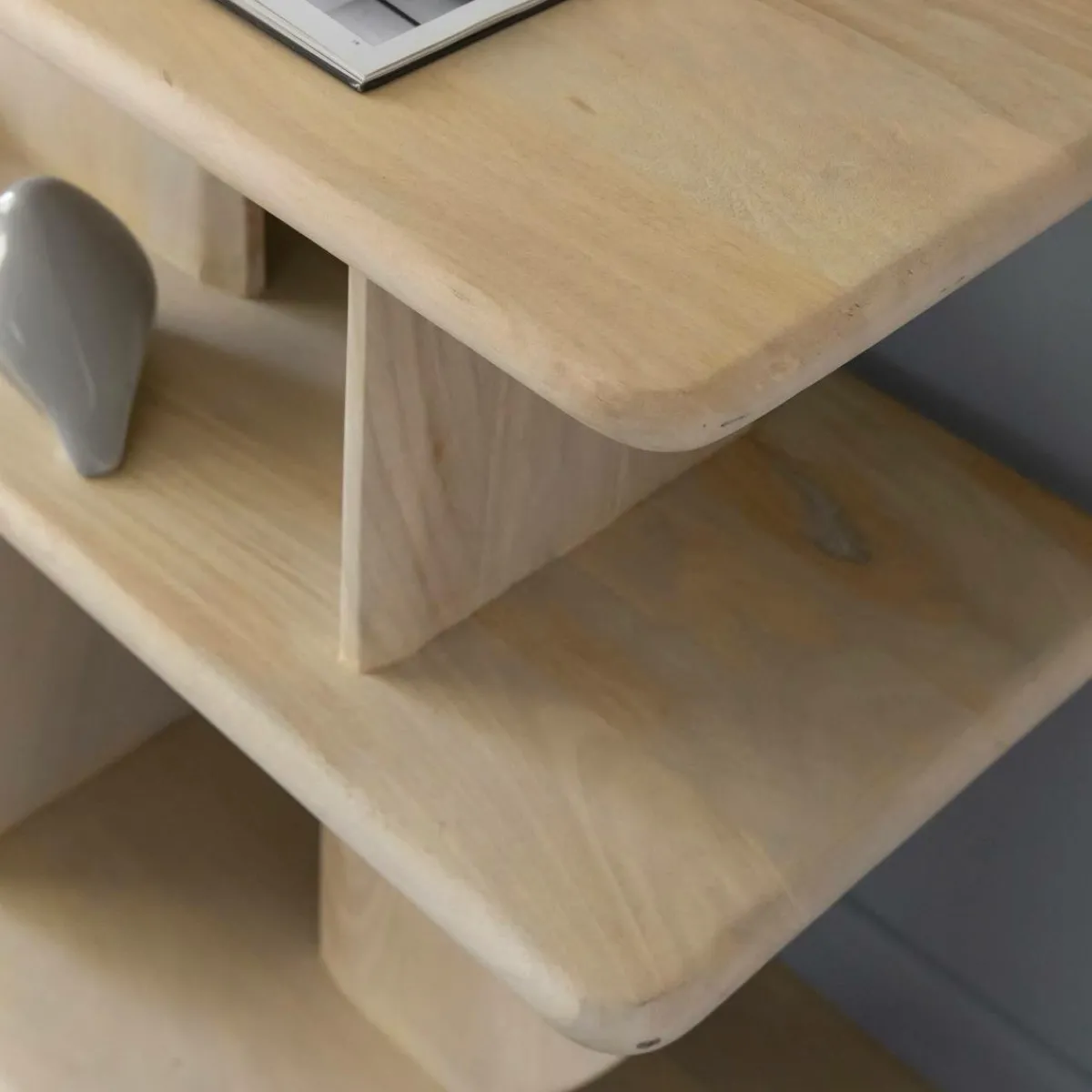 Made in Meubles Meuble TV en bois de manguier Curtis