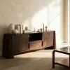 Made in Meubles Meuble TV en bois de manguier foncé Liriel