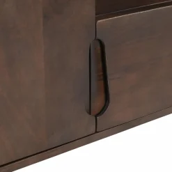 Made in Meubles Meuble TV en bois de manguier foncé Liriel
