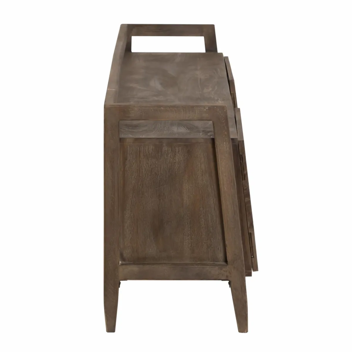 Made in Meubles Meuble TV en bois de manguier marron Emile