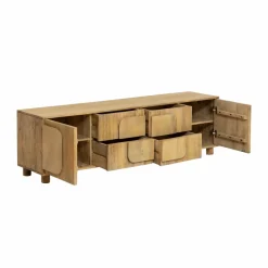 Made in Meubles Meuble TV en bois de manguier Eros