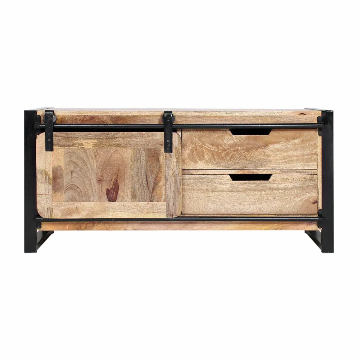 Made in Meubles Meuble TV en bois de manguier 120 cm New-York