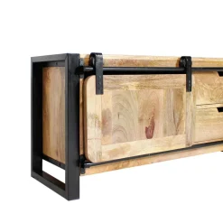 Made in Meubles Meuble TV en bois de manguier 120 cm New-York