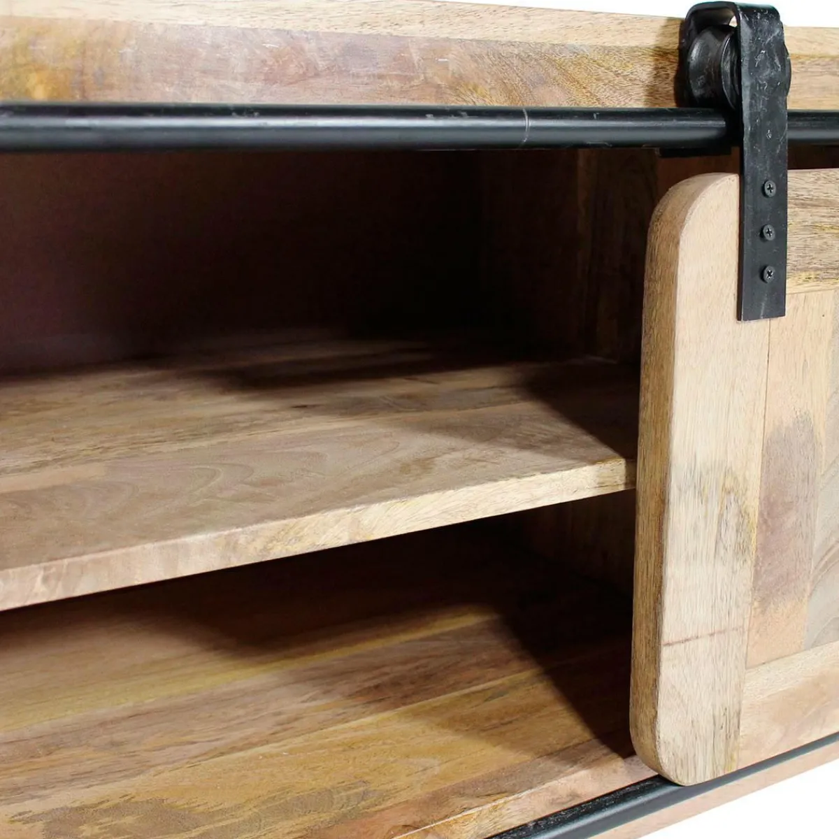 Made in Meubles Meuble TV en bois de manguier 120 cm New-York