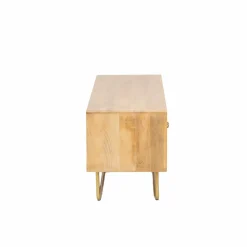 Made in Meubles Meuble TV en bois de manguier et métal Zack