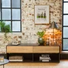 Made in Meubles Meuble TV en bois de manguier Harry