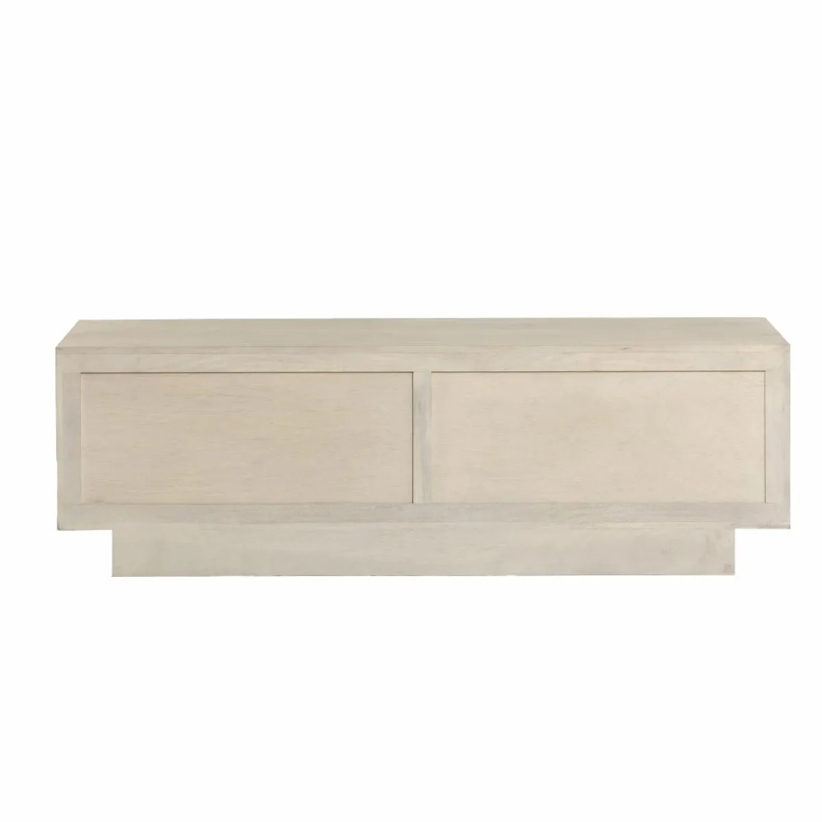 Made in Meubles Meuble TV en bois de manguier blanchi Miliam
