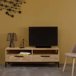 Made in Meubles Meuble TV en bois de manguier Pia