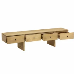 Made in Meubles Meuble TV en bois de manguier 4 tiroirs Amara