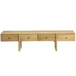 Made in Meubles Meuble TV en bois de manguier 4 tiroirs Amara