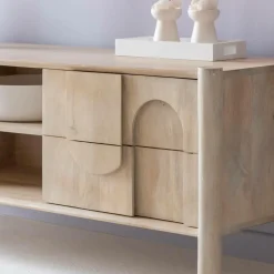 Made in Meubles Meuble TV en bois de manguier Tysia