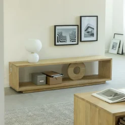 Made in Meubles Meuble TV en bois de manguier Alwen