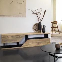 Made in Meubles Meuble TV en bois de manguier Joachim