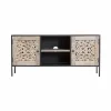 Made in Meubles Meuble TV en bois de manguier blanchi Lila
