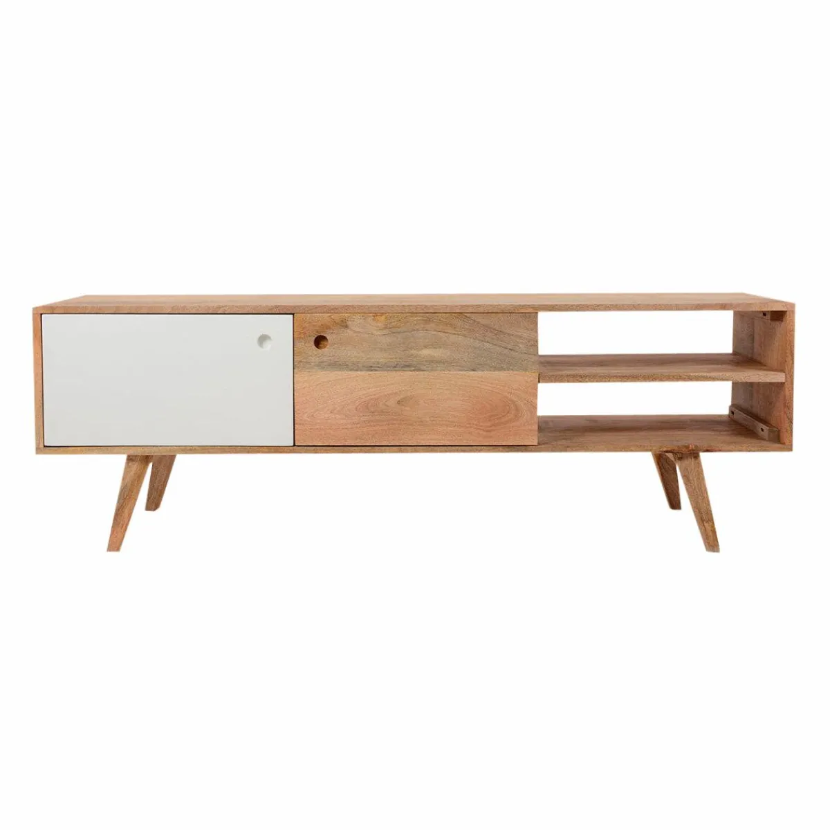 Made in Meubles Meuble TV en bois de manguier ArtiQ