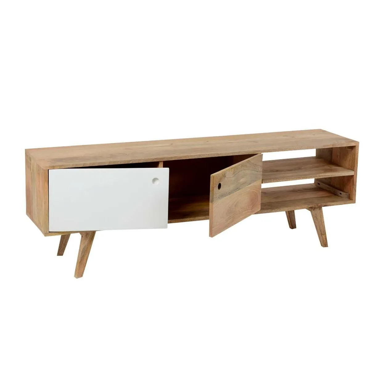 Made in Meubles Meuble TV en bois de manguier ArtiQ
