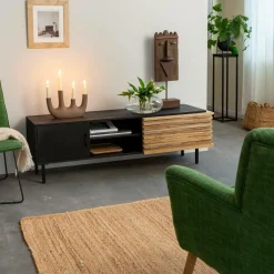 Made in Meubles Meuble TV en bois de manguier Tino