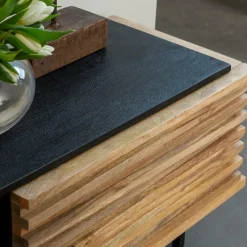 Made in Meubles Meuble TV en bois de manguier Tino