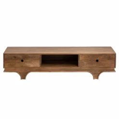 Made in Meubles Meuble TV en bois de manguier foncé Daelan