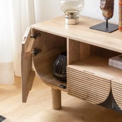 Made in Meubles Meuble tv en bois de manguier Loëvan