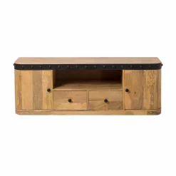 Made in Meubles Meuble TV en bois de manguier Riga