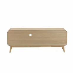 Made in Meubles Meuble TV en bois de paulownia Nilo