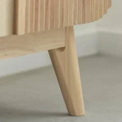 Made in Meubles Meuble TV en bois de paulownia Nilo