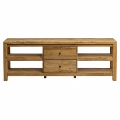 Made in Meubles Meuble TV en bois de pin recyclé Blaise