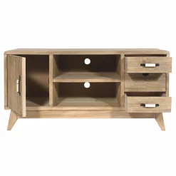 Made in Meubles Meuble TV en bois de sapin 112 cm Natural