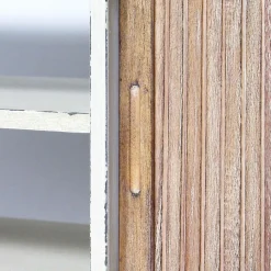 Made in Meubles Meuble TV en bois effet patiné Clémentine