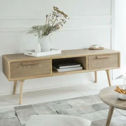 Made in Meubles Meuble TV en bois plaqué Vienne