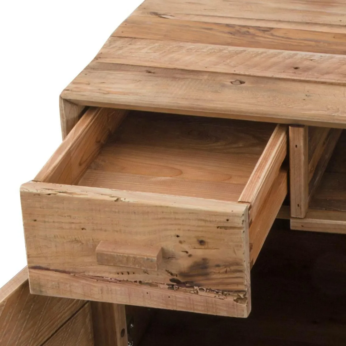 Made in Meubles Meuble TV en bois recyclé 180 cm Blaise