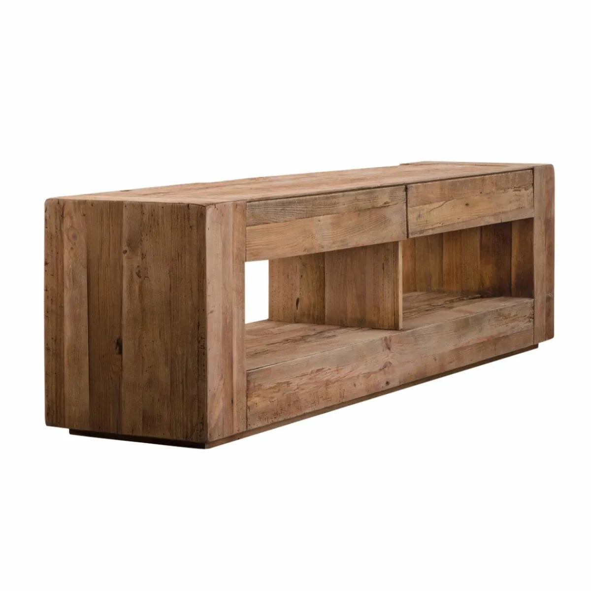 Made in Meubles Meuble TV en bois recyclé 210 cm Blaise