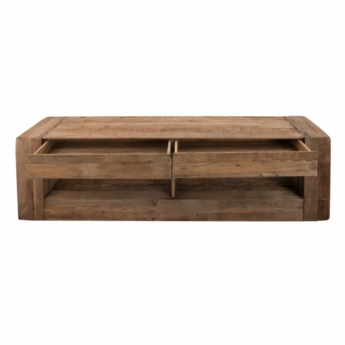 Made in Meubles Meuble TV en bois recyclé 210 cm Blaise