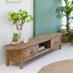 Made in Meubles Meuble tv en bois recyclé 185 cm Blaise