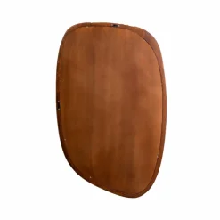 Made in Meubles Miroir abstrait en bois de manguier foncé Marley