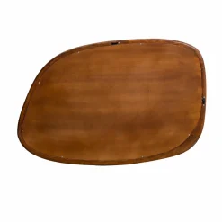 Made in Meubles Miroir abstrait en bois de manguier foncé Marley