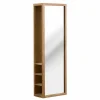 Made in Meubles Miroir avec rangements bois d'acacia Salta