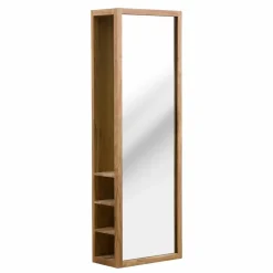 Made in Meubles Miroir avec rangements bois d'acacia Salta